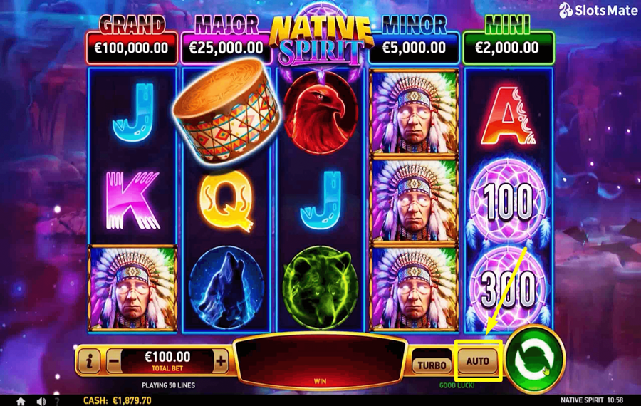 Native Spirit Using the optional “Autoplay” feature.