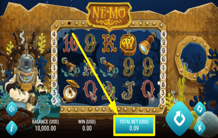 Nemo SELECT YOUR WAGER.