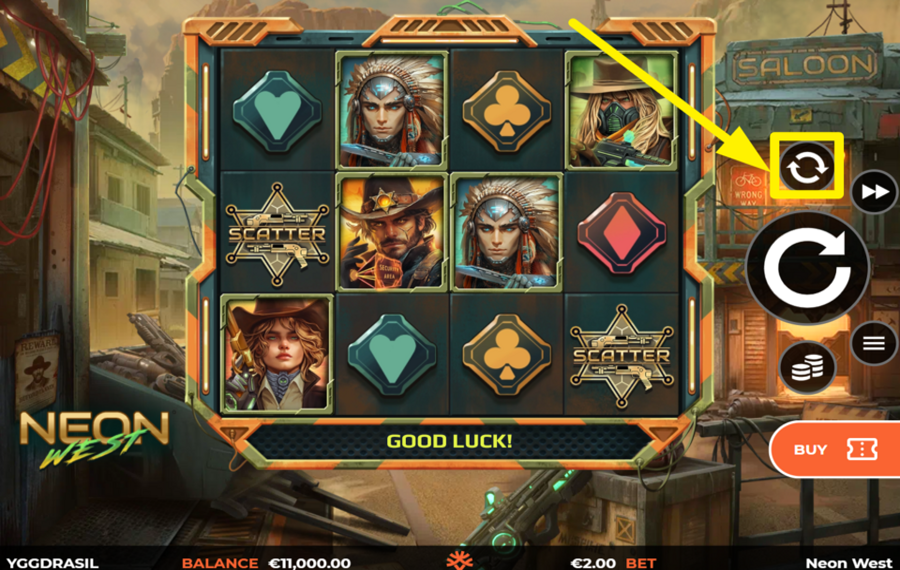 Neon West UTILISEZ LA FONCTION DE LECTURE AUTOMATIQUE.