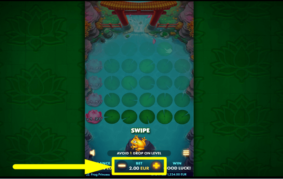 NetGame Frog Princess DETERMINARE LA POSTAZIONE.