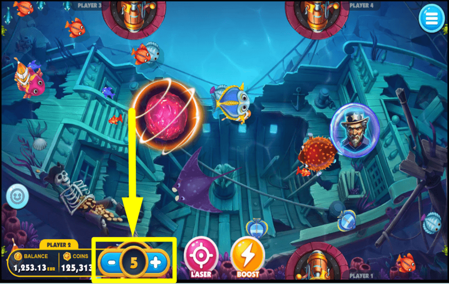 NetGame Lucky Fishing CHOISISSEZ VOTRE PARI.