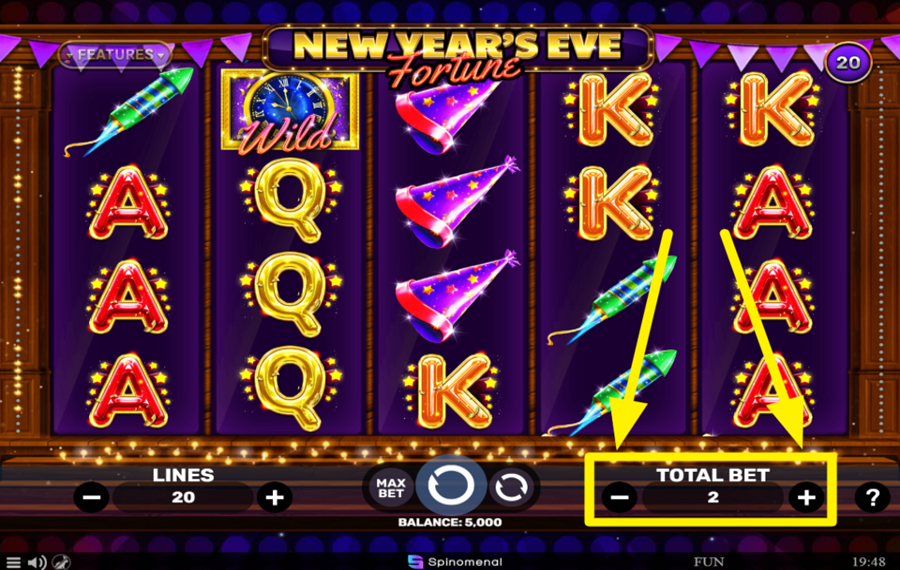 New Years Eve Fortune BESTIMMEN SIE IHREN GESAMTEN EINSATZ.