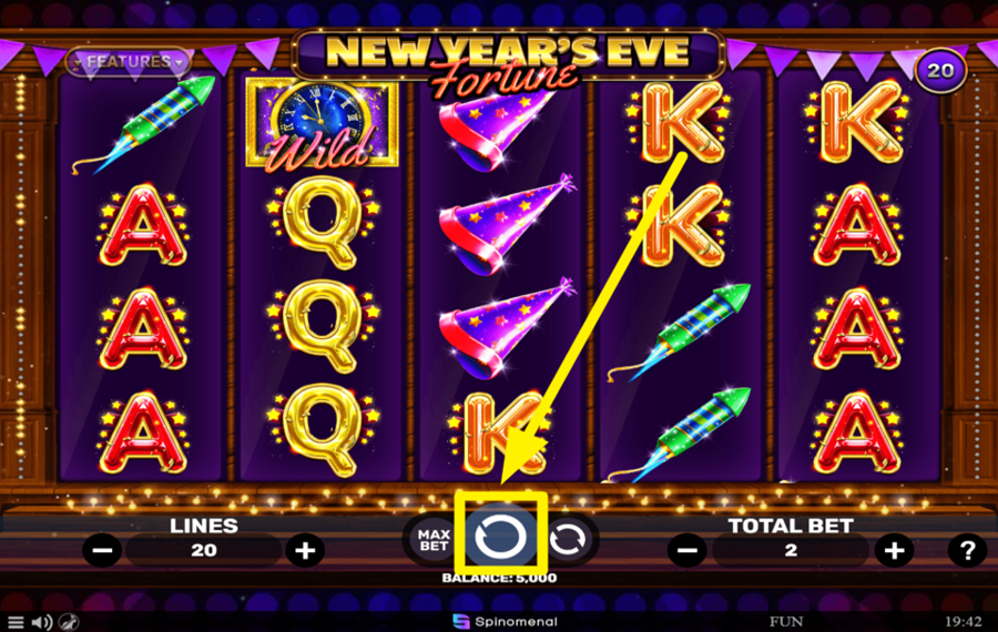 New Years Eve Fortune STARTEN SIE DIE ROLLEN!
