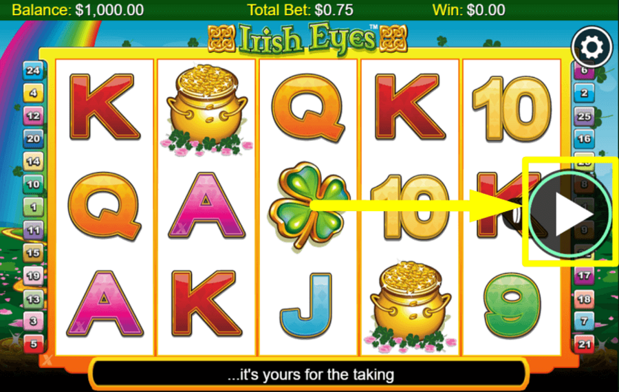 NextGen Gaming Irish Eyes MACHEN SIE EINE SPURENFAHRT.