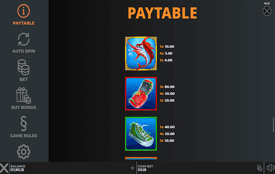 Nice Catch DoubleMax Choose the paylines.