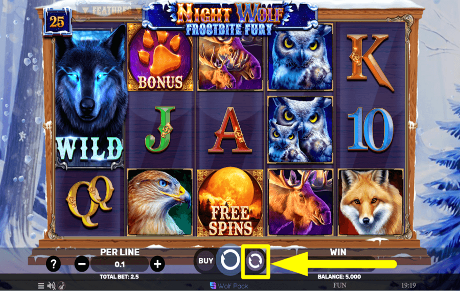 Night Wolf Frostbite Fury ACTIVER LA LECTURE AUTOMATIQUE.