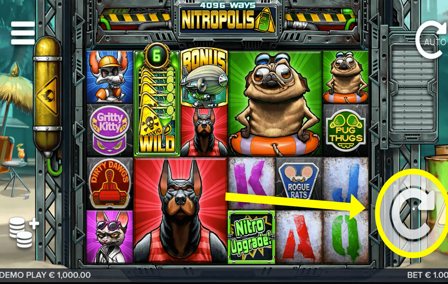 Nitropolis 3 Нажмите кнопку «Играть»