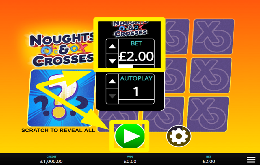 Noughts Crosses ИЗМЕНИТЕ СВОЮ СТАВКУ.