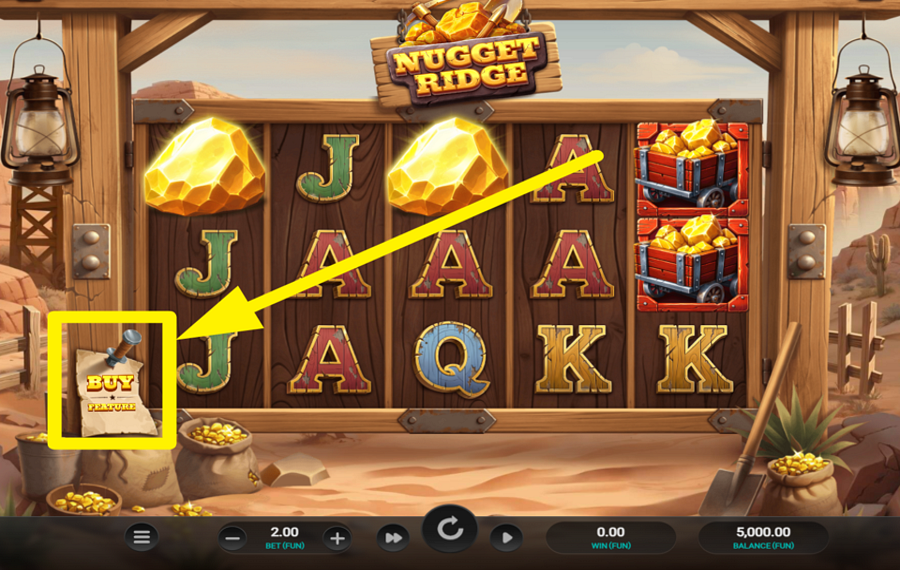 Nugget Ridge 無料スピンを購入しましょう。