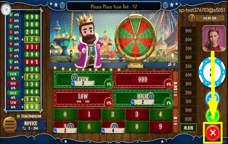 Number King CANCELAR LA APUESTA.