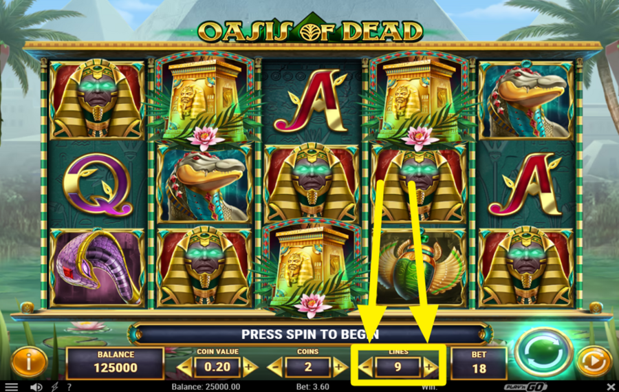 Oasis of Dead SPÉCIFIEZ LES LIGNES DE PARI.