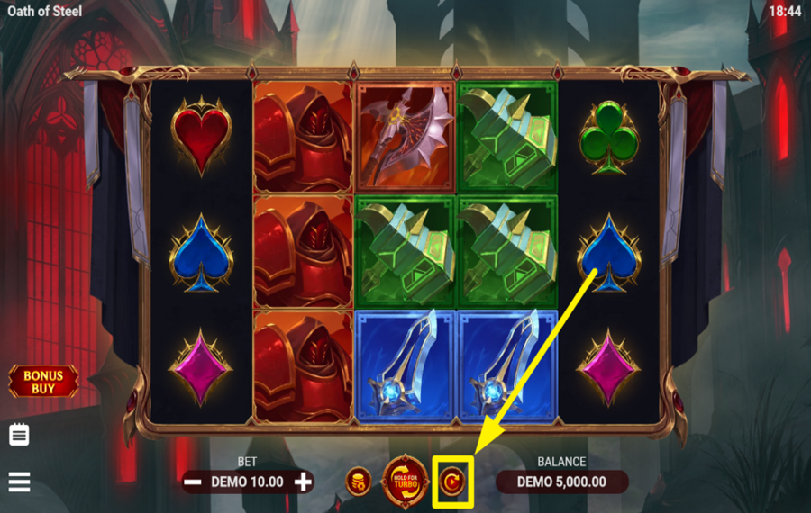 Oath of Steel UTILIZZARE I GIRI AUTOMATIZZATI.