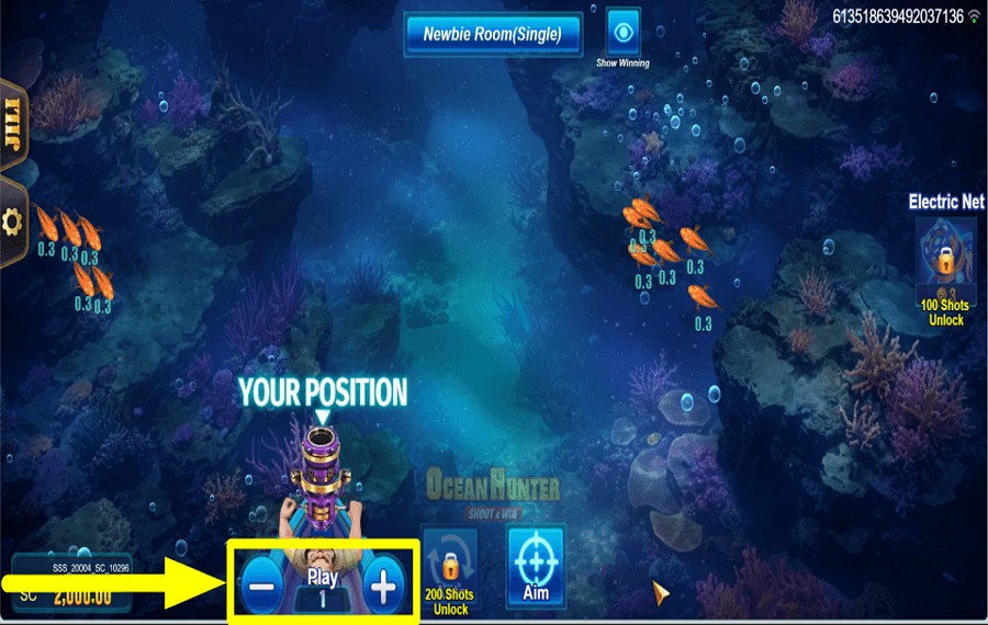 Ocean Hunter Shoot and Win DETERMINA LA APUESTA.