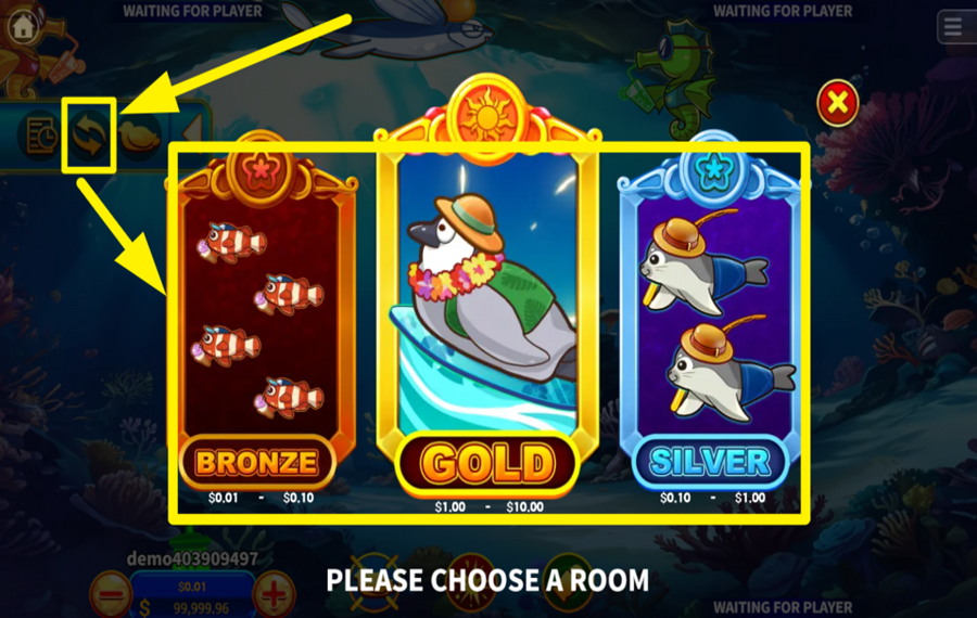 Ocean Vacation ВЫБЕРИТЕ ИГРОВУЮ КОМНАТУ.