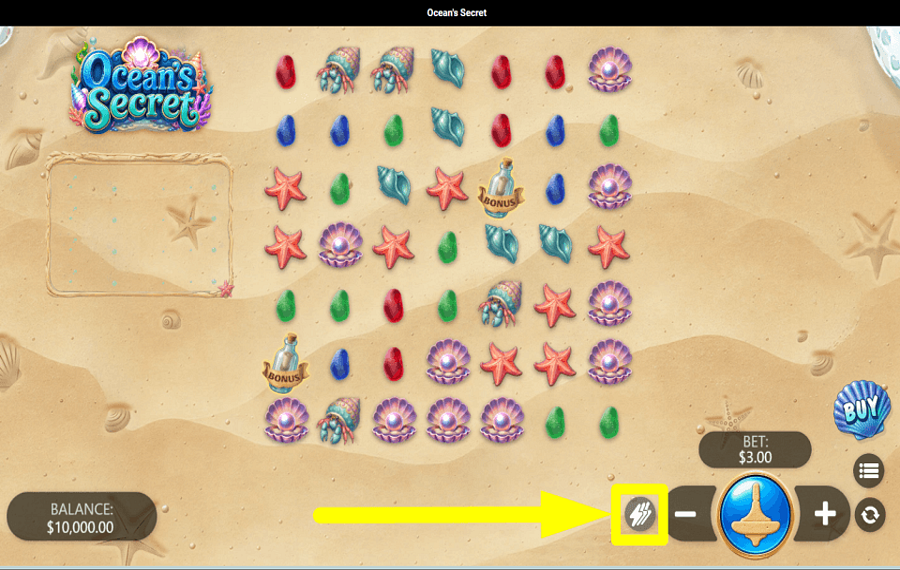 Oceans Secret ペースをコントロールする。