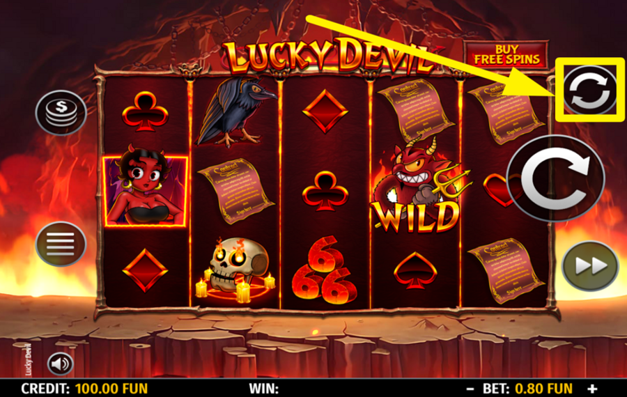 Octavian Gaming Lucky Devil USE THE AUTOPLAY FEATURE.