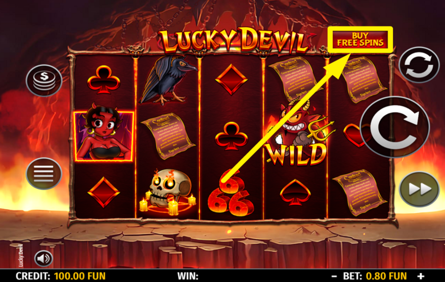 Octavian Gaming Lucky Devil BUY FREE SPINS.