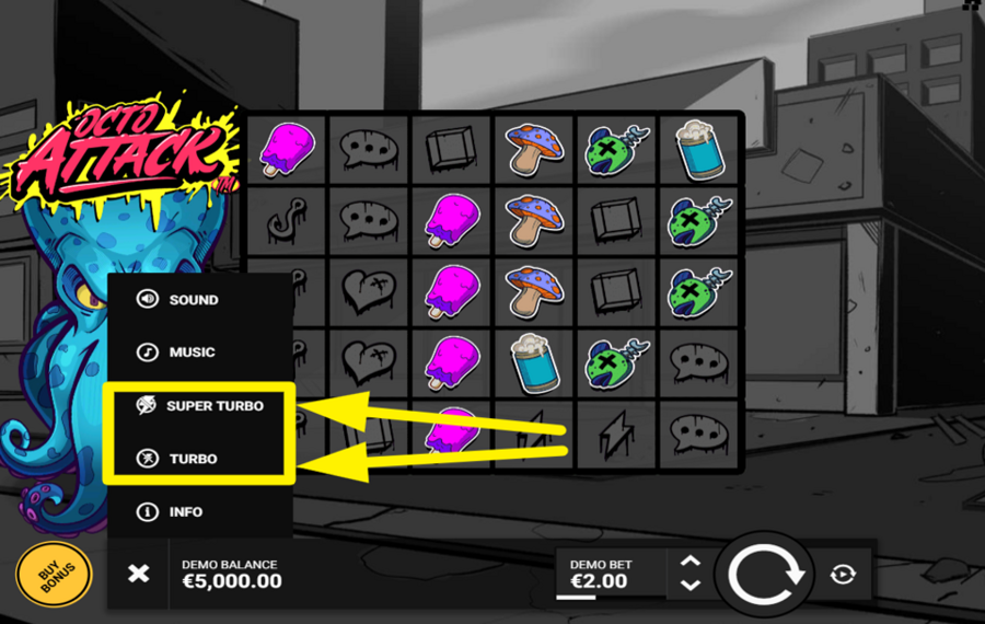 Octo Attack CHANGE THE SPEED.