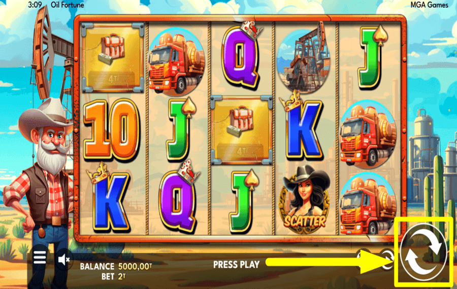 Oil Fortune GIRA LOS CARRETES.