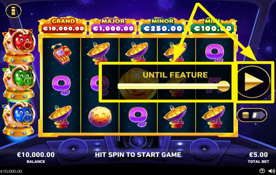 Oink Oink Oink AstroSnouts UTILICE LOS GIROS AUTOMÁTICOS.