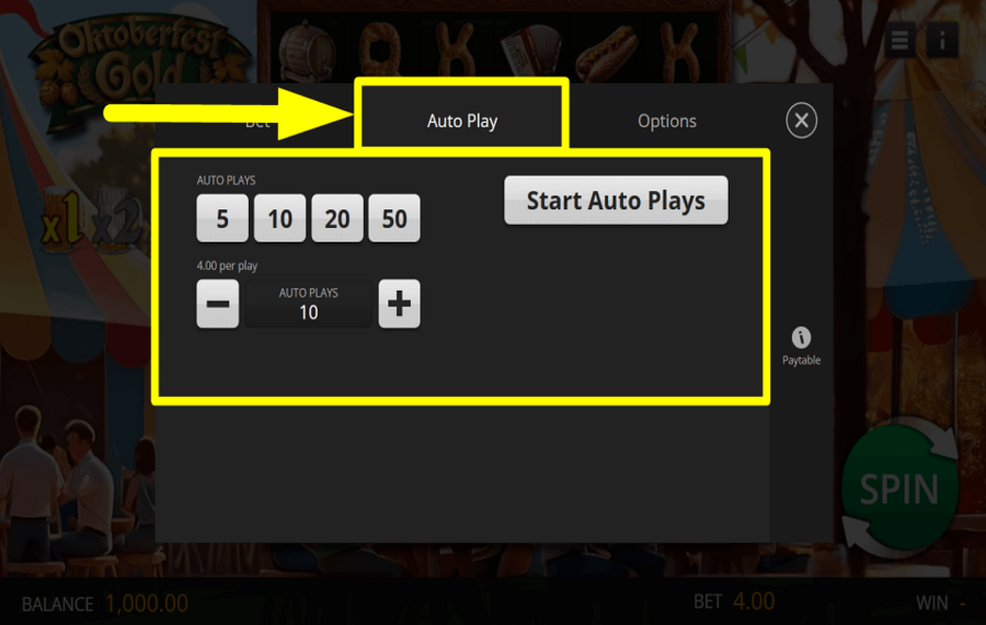 Oktoberfest Gold START AUTOPLAY.