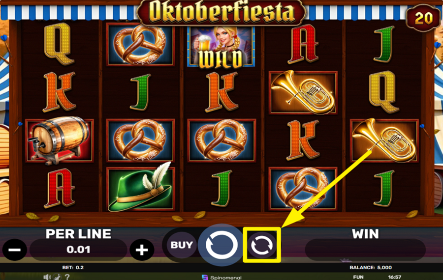 Oktoberfiesta DIE ROLLEN DREHEN AUTOMATISCH.