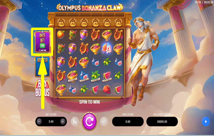 Olympus Bonanza Claw APUESTA MÁS MONEDAS.