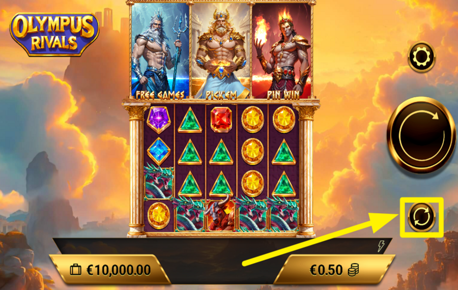 Olympus Rivals AUTOMATISCHES SPIEL AUSLÖSEN.