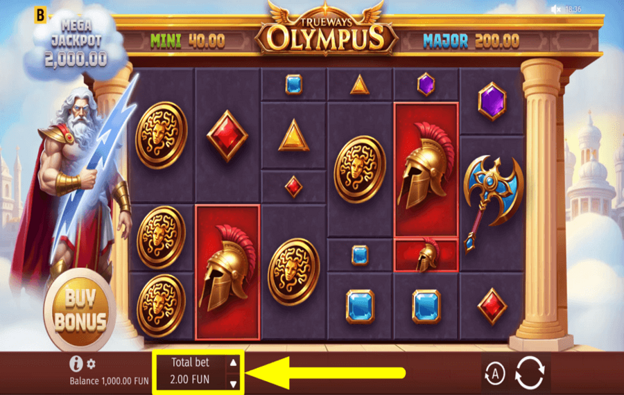 Olympus Trueways SELECCIONA TU APUESTA.