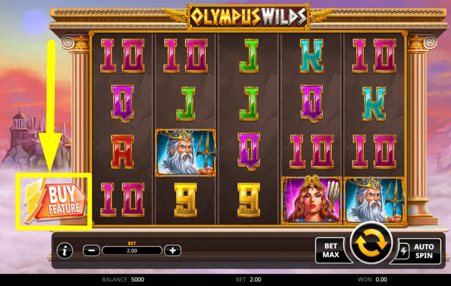 Olympus Wilds PAY FOR FEATURES.