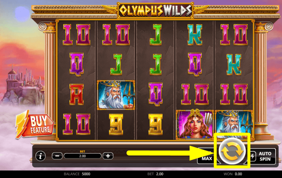 Olympus Wilds CLICK SPIN TO WIN.
