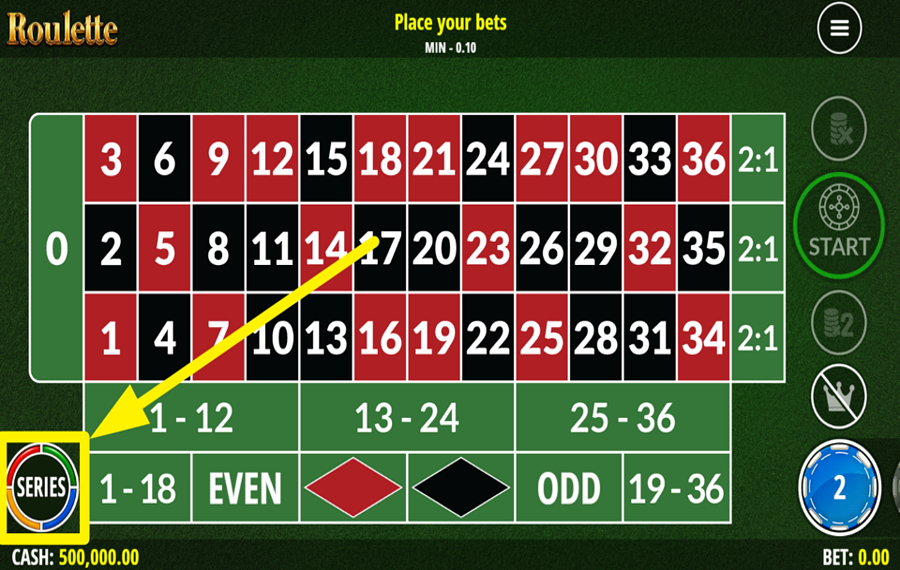 On Demand Roulette SCEGLIETE UNA SERIE.