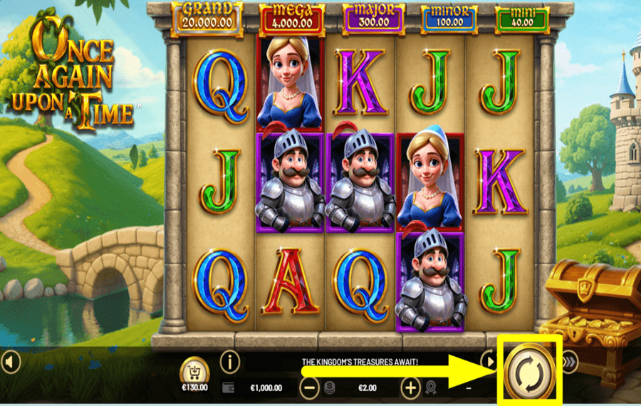 Once Again Upon a Time Hold and Win SPIN FOR REWARDS.