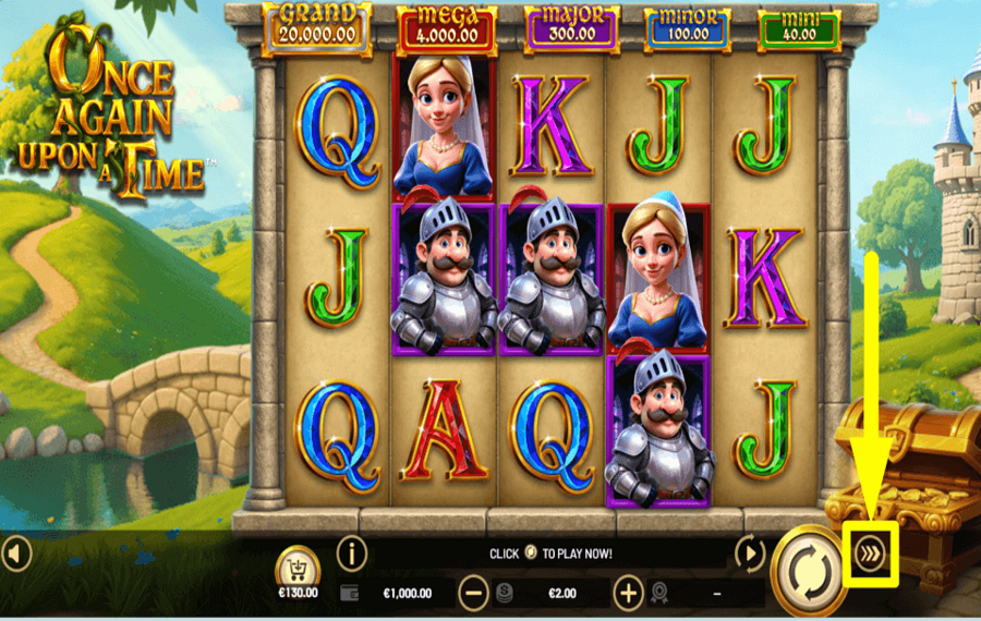 Once Again Upon a Time Hold and Win SPEED UP THE GAME.