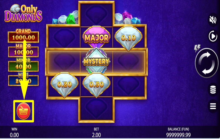 Only Diamonds SEIZE THE BONUS.