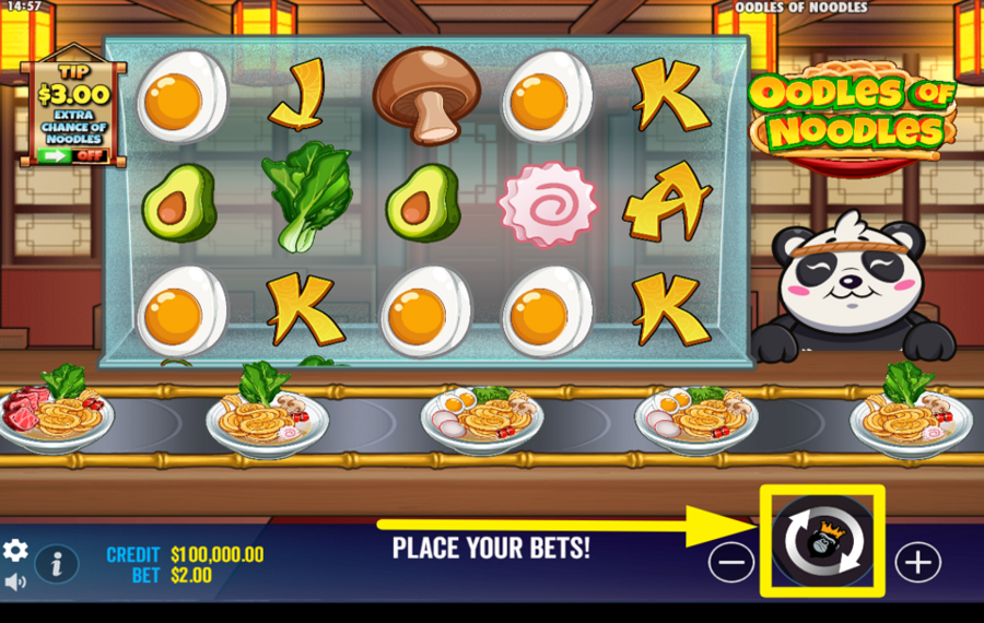 Oodles of Noodles DREHEN SIE FÜR DEN SIEG!