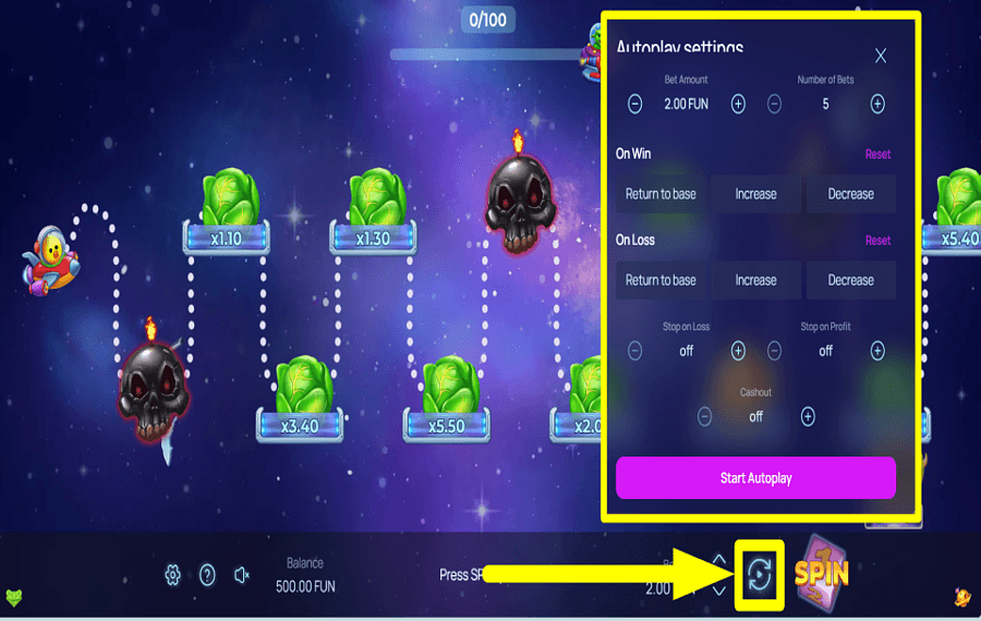 Orbital Rush PROCÉDER AUTOMATIQUEMENT.