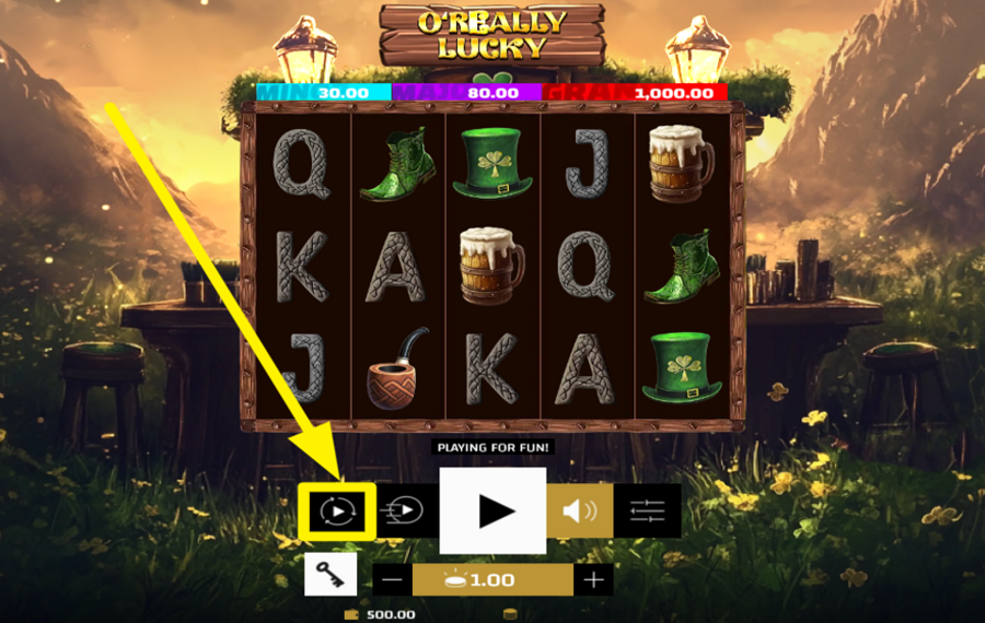 OReally Lucky CHOOSE AUTOMATIC SPINS.