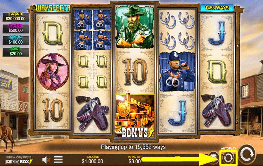 Outlaw Waysfecta INITIATE AUTOPLAY.