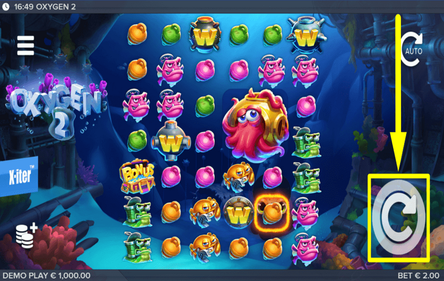 Oxygen 2 STARTEN SIE DAS SPIEL.