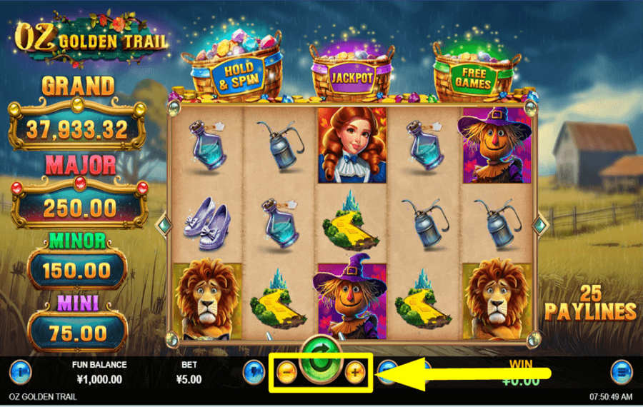 Oz Golden Trail SET YOUR STAKE.