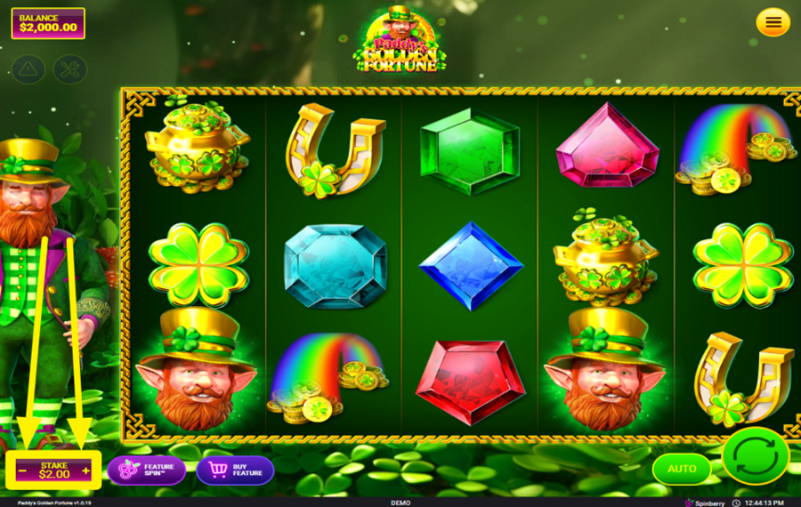 Paddys Golden Fortune SÉLECTIONNEZ VOTRE PARI.