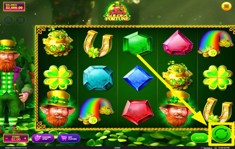 Paddys Golden Fortune TOURNEZ POUR GAGNER !