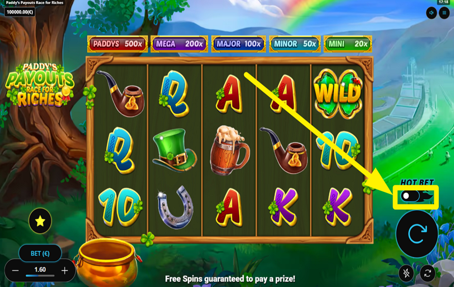 Paddys Payouts Race for Riches NUTZEN SIE DIESE HEISSE WETTE.