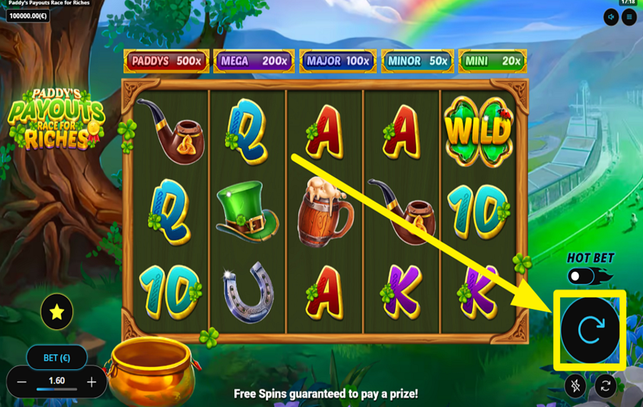 Paddys Payouts Race for Riches DREHEN FÜR DEN SIEG! 