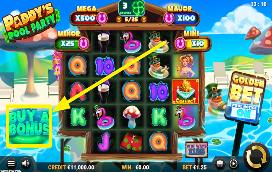 Paddys Pool Party FREE SPINS, MORE WINS?