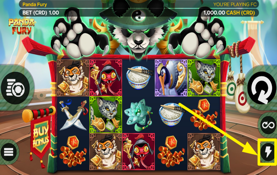 Panda Fury ACCELERATE THE SPINS.