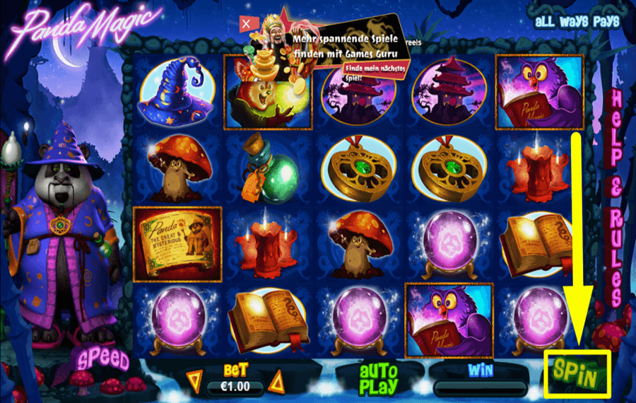 Panda Magic HAGA CLIC EN "GIRAR" PARA JUGAR.