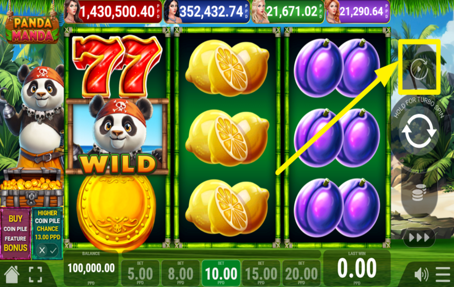 Panda Manda ИСПОЛЬЗУЙТЕ АВТОВОСПРОИЗВЕДЕНИЕ.