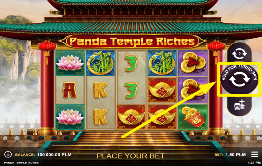 Panda Temple Riches PARTICIPATE IN THE FUN!